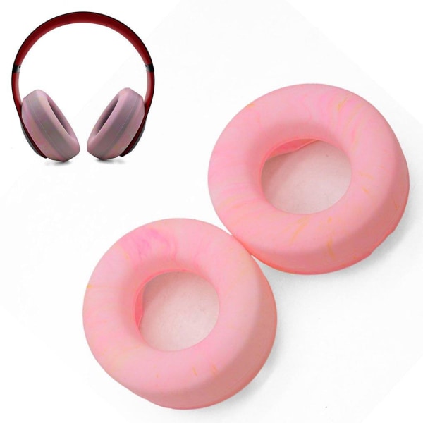 Generic 1 Pair Beats Studio 3.0 Stylish Silicone Ear Pad Cushion - Pink