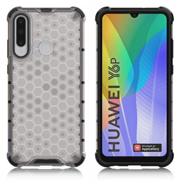 Generic Bofink Honeycomb Huawei Y6p Cover - Hvid White