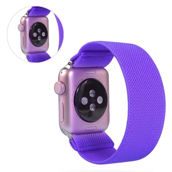 Generic Apple Watch Series 5 40mm Solid Color Nylon Band - Purple