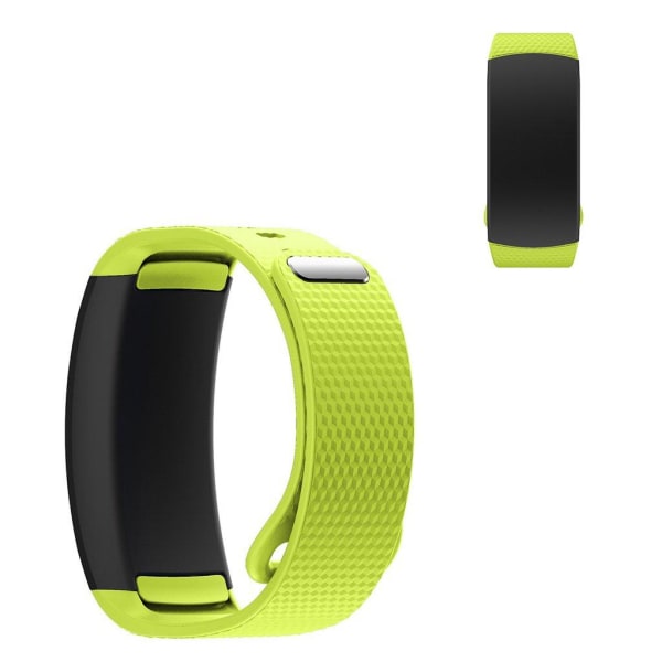 Generic Samsung Gear Fit2 Simple Silicone Watch Band - Green Size: S Gold