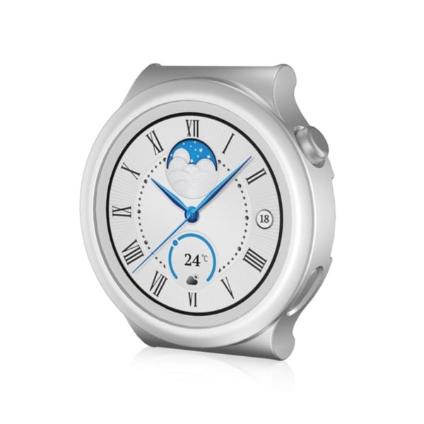 Generic Huawei Watch Gt 3 Pro 43mm Matte Cover With Tempered Glass - Sil Silver Grey