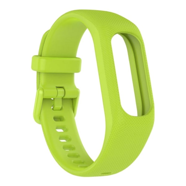 Generic Garmin Vivosmart 5 Textured Silicone Watch Strap - Lime Green