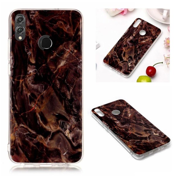 Generic Marble Honor 8x Cover - Brun Marmor Brown