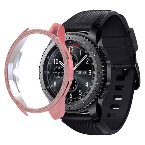 Generic Samsung Galaxy Watch (46mm) Rhinsten Dekorations Ramme - Lyserød Pink