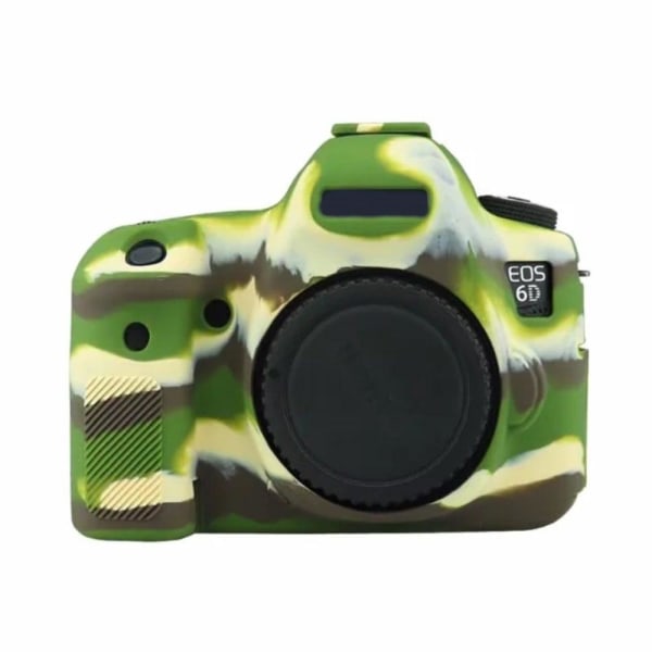 Generic Canon Eos 6d Silicone Cover - Camouflage Green