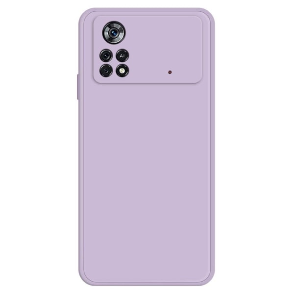Generic Beveled Anti-drop Rubberized Cover For Xiaomi Poco X4 Pro 5g - P Purple