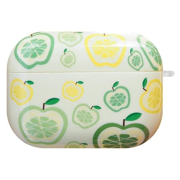 Generic Airpods Pro Stylish Pattern Charging Case - Apple / Lemon Green