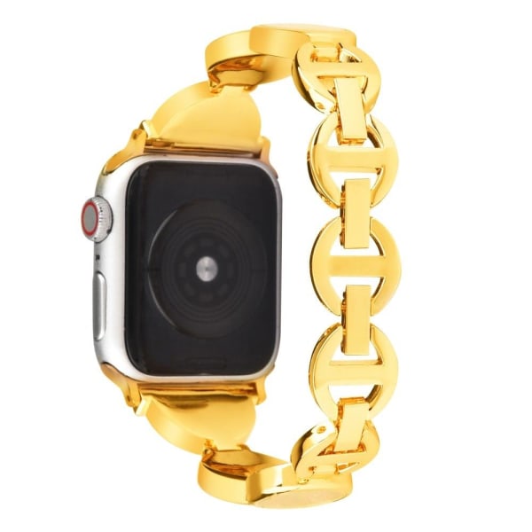 Generic Apple Watch (41mm) Unique Rhinestone Décor Stainless Steel Gold