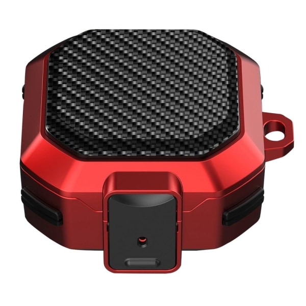 Generic Samsung Galaxy Buds2 / Buds Pro Live Carbon Fiber Style Case - Red