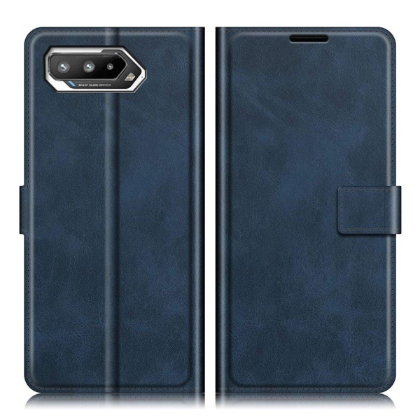 Generic Wallet-style Læder Etui Til Asus Rog Phone 5 - Blå Blue
