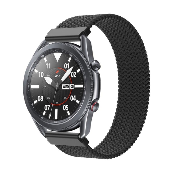 Generic Samsung Galaxy Watch 3 (45mm) Elastic Nylon Strap - Black