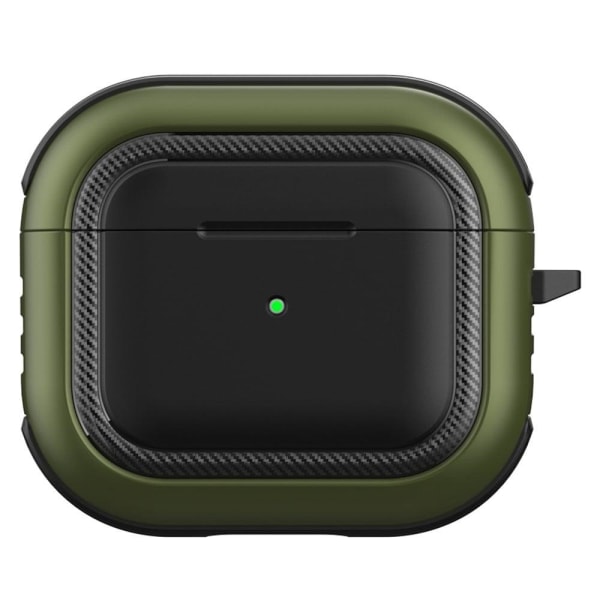 Generic Airpods 3 Charging Case With Buckle - Black / Army Green