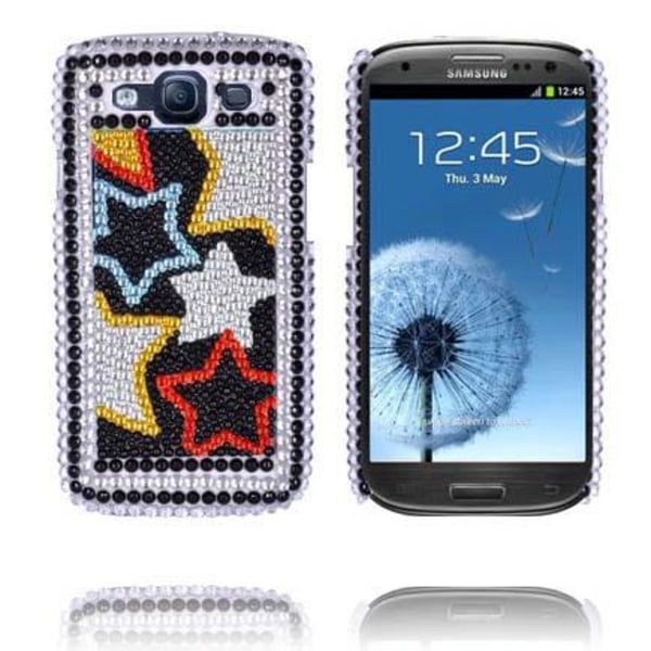 Generic Paris (blandede Stjerner) Samsung Galaxy S3 Bling Cover Multicolor