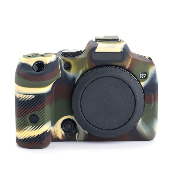 Generic Canon Eos R7 Silicone Cover - Camouflage Green