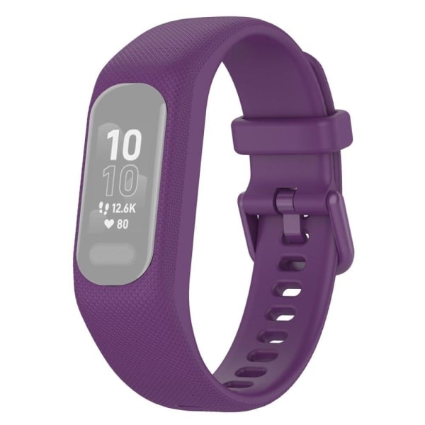 Generic Garmin Vivosmart 5 Simple Silicone Watch Strap - Purple