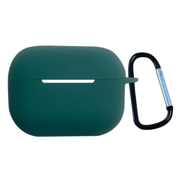 Generic 1.3mm Airpods Pro 2 Silicone Case With Buckle - Midnight Green