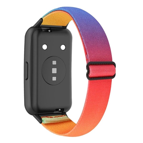 Generic Huawei Band 7 Genuine Leather Watch Strap - Rainbow Multicolor