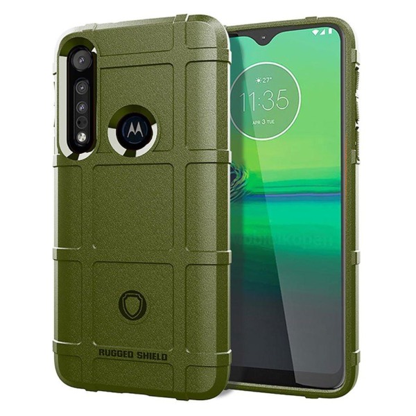 Generic Rugged Shield Cover - Motorola Moto G8 Play – Militærgrøn Green