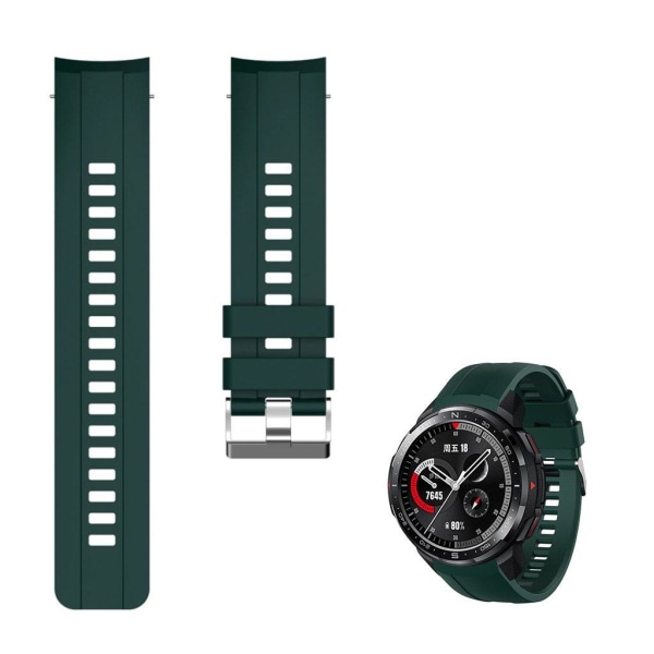 Generic Honor Watch Gs Pro Silicone Band - Blackish Green