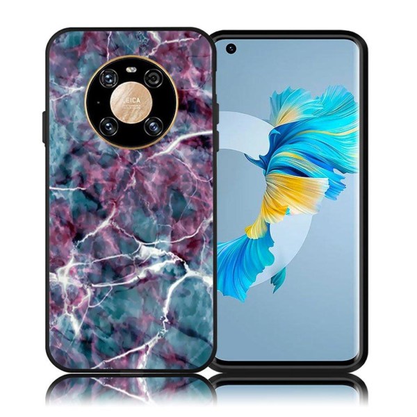 Generic Imagine Huawei Mate 40 Etui - Marmor Mønster Multicolor