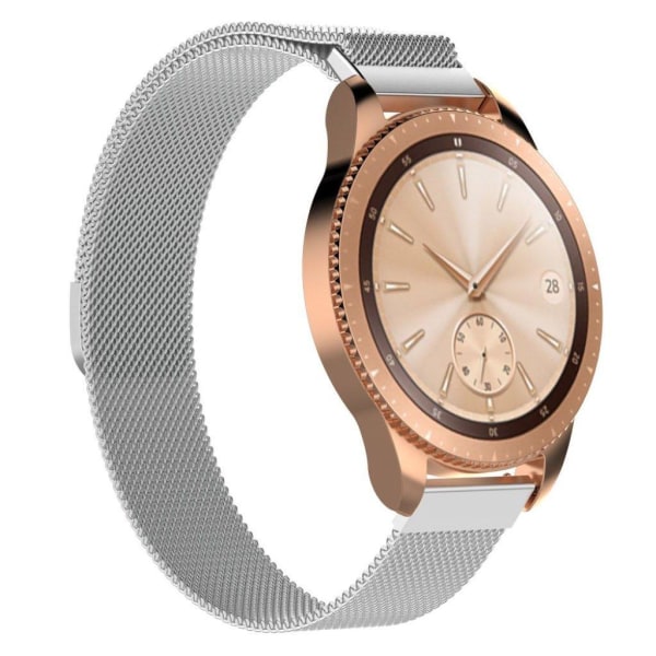 Generic Samsung Galaxy Watch (42mm) Erstatnings Urrem I Stainless Stål M Silver Grey