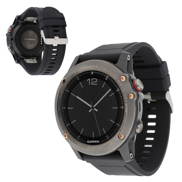 Generic Garmin Fenix 5 / Plus Forerunner 935 22mm Silicone Watch Ban Black