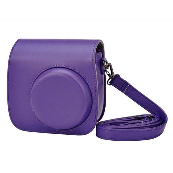 Generic Fujifilm Instax Mini 9 / 8 Læder Etui - Mørkelilla Purple