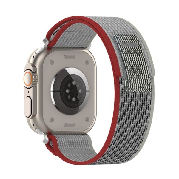 Generic Apple Watch Series 8 (41mm) Nylon Strap - Red / Grey