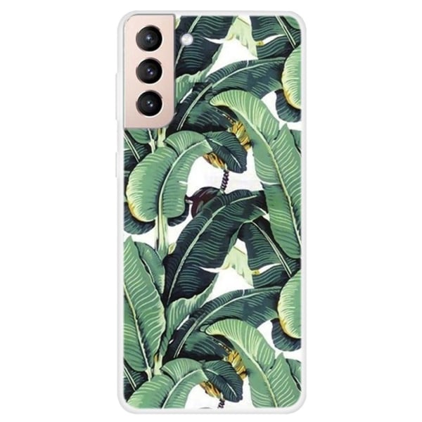 Generic Deco Samsung Galaxy S22 Plus Case - Banana Leaves Green