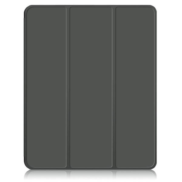 Generic Ipad Air (2022) / Pro 11 (2021) Tri-fold Pu Leather Flip Case Wi Silver Grey