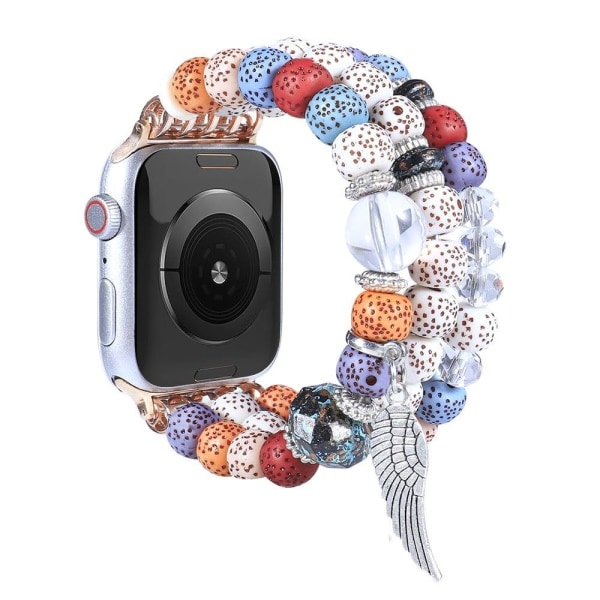 Generic Apple Watch (41mm) Wing Décor In Bead Style Strap - Multic Multicolor