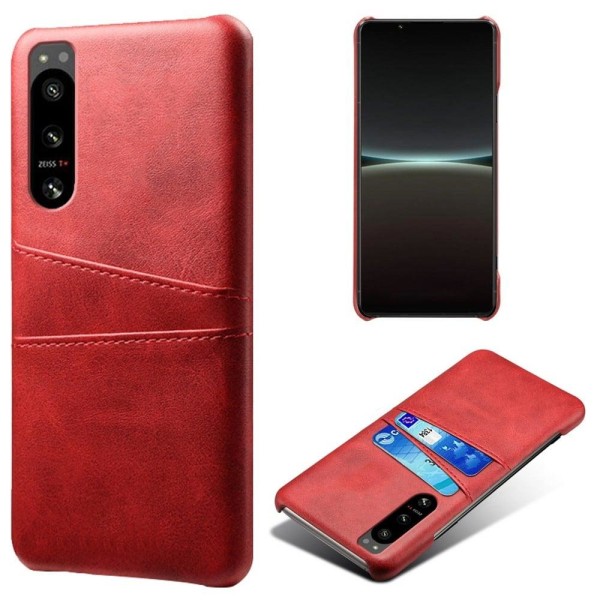 Generic Dual Card Etui Sony Xperia 5 Iv - Rød Red