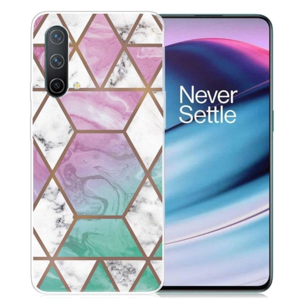 Generic Marble Oneplus Nord Ce 5g Case - White Diamond In Colorful Backg Multicolor