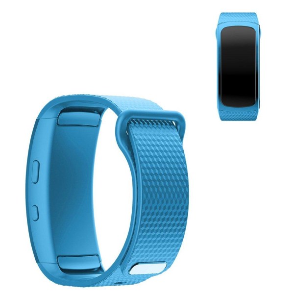 Generic Samsung Gear Fit2 Simple Silicone Watch Band - Sky Blue Size: S