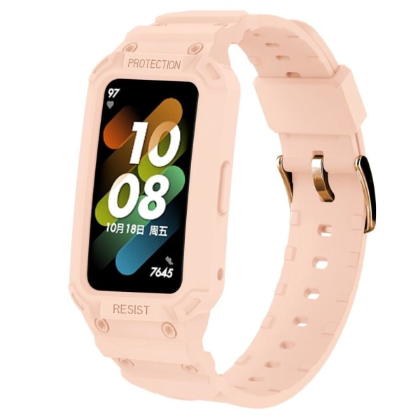 Generic Huawei Band 7 / Honor 6 Protective Cover With Watch Strap - Pink
