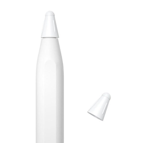 Generic Apple Pencil 2 / 1 Silicoe Stylus Pen Tip Cover - White