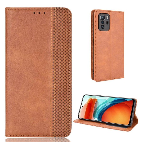 Generic Bofink Vintage Xiaomi Poco X3 Gt / Note 10 Pro Leather Case - Br Brown