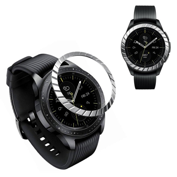 Generic Samsung Galaxy Watch (42mm) Durable Stainless Steel Bezel - Silv Silver Grey