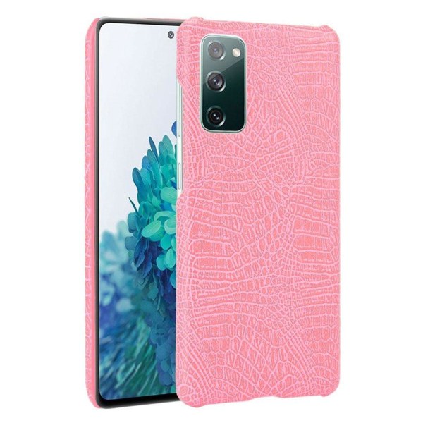 Generic Croco Etui - Samsung Galaxy S20 Fe 5g / Pink