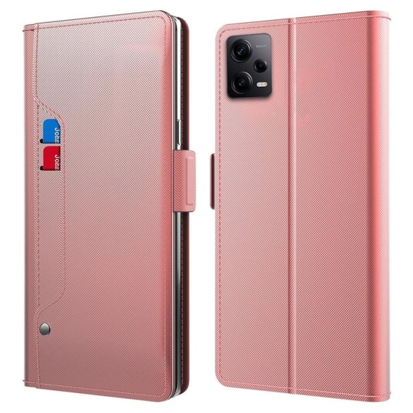 Generic Phone Etui Med Make-up Mirror Og Slick Design Til Xiaomi Poco X5 Pink