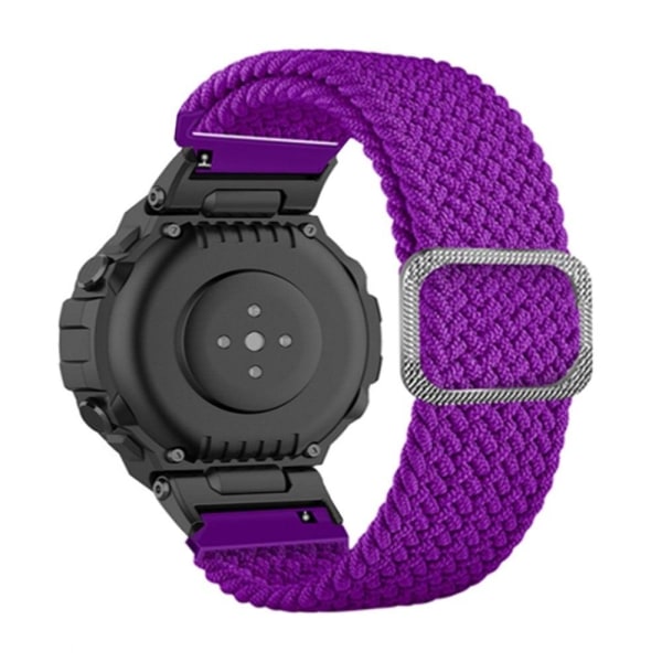 Generic Amazfit T-rex Pro / Ares Flexible Nylon Watch Strap - Pu Purple