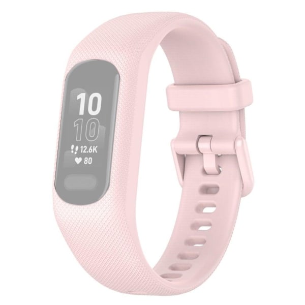 Generic Garmin Vivosmart 5 Simple Silicone Watch Strap - Rose Pink
