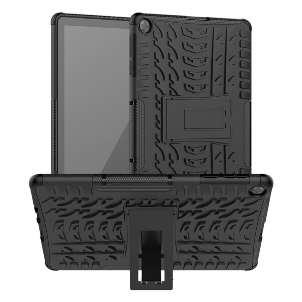 Generic Tire Pattern Kickstand Case For Huawei Matepad T10 / T10s - Blac Black