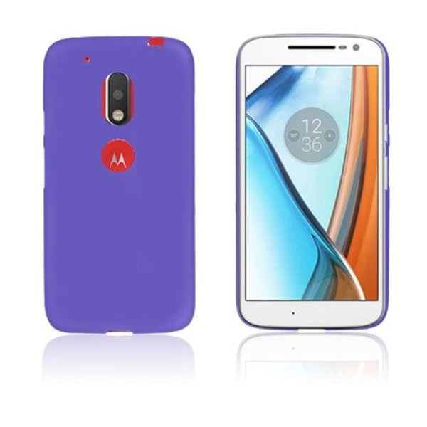 Generic Wulff Bagside Cover Til Motorola Moto G4/g4 Plus - Lilla Purple