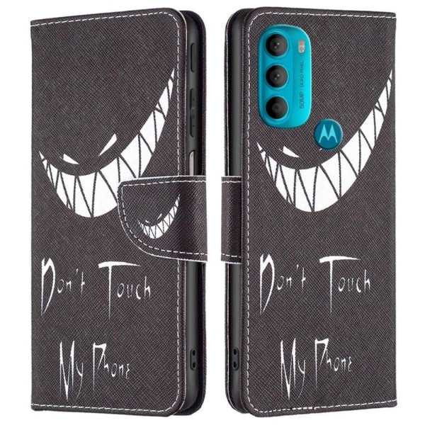 Generic Wonderland Motorola Moto G71 5g Flip Case - Don't Touch My Phone Black