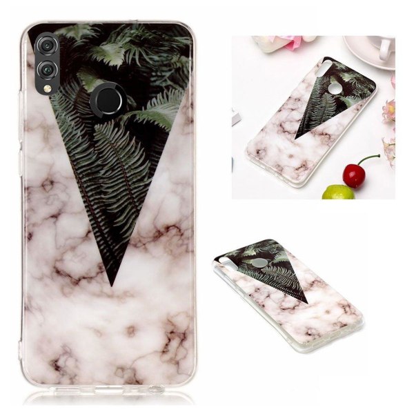 Generic Marble Honor 8x Cover - Leaves Mønster Marmor Multicolor