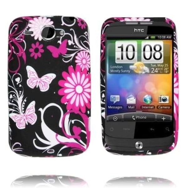 Generic Symphony (pink Sommerfugle) Htc Wildfire G8 Cover Multicolor