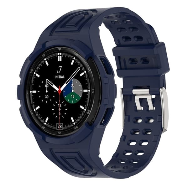 Samsung Galaxy Watch 4 Classic (46mm) urrem med cover - Mørkeblå