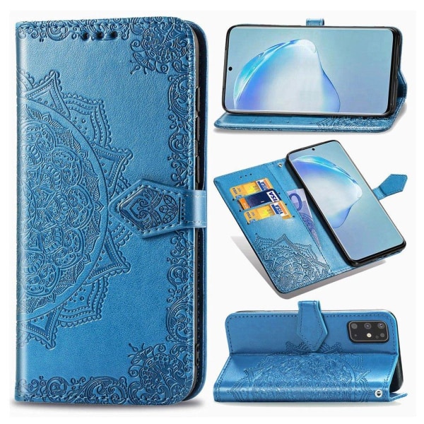 Generic Mandala Samsung Galaxy S20 Plus Etui - Blå Blue