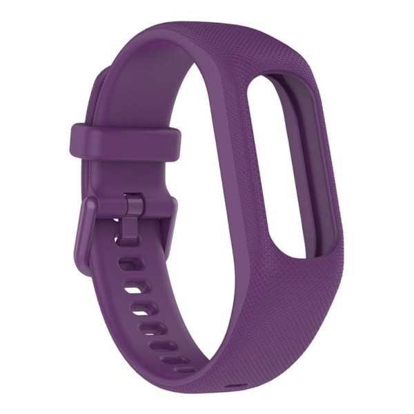 Generic Garmin Vivosmart 5 Silicone Watch Strap With Case - Purple